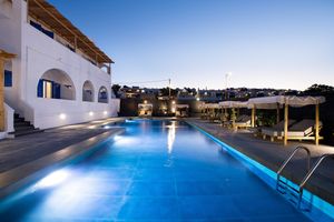 Bios Santorini, Vegan Boutique Hotel outdoor area pool at The Noverian Bios Santorini, Vegan Boutique Hotel in Santorini