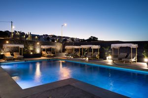 Bios Santorini, Vegan Boutique Hotel outdoor area pool at The Noverian Bios Santorini, Vegan Boutique Hotel in Santorini