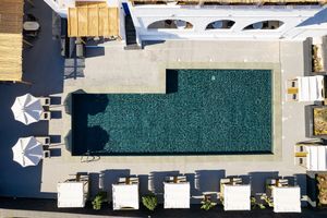 Bios Santorini, Vegan Boutique Hotel outdoor area pool at The Noverian Bios Santorini, Vegan Boutique Hotel in Santorini