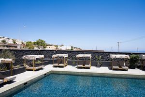 Bios Santorini, Vegan Boutique Hotel outdoor area pool at The Noverian Bios Santorini, Vegan Boutique Hotel in Santorini