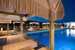 Bios Santorini, Vegan Boutique Hotel outdoor area pool at The Noverian Bios Santorini, Vegan Boutique Hotel in Santorini