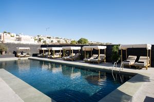 Bios Santorini, Vegan Boutique Hotel outdoor area pool at The Noverian Bios Santorini, Vegan Boutique Hotel in Santorini