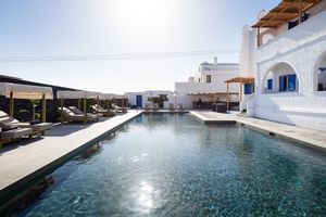 Bios Santorini, Vegan Boutique Hotel outdoor area pool at The Noverian Bios Santorini, Vegan Boutique Hotel in Santorini