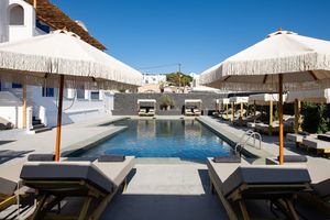 Bios Santorini, Vegan Boutique Hotel outdoor area pool at The Noverian Bios Santorini, Vegan Boutique Hotel in Santorini