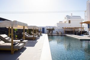 Bios Santorini, Vegan Boutique Hotel outdoor area pool at The Noverian Bios Santorini, Vegan Boutique Hotel in Santorini