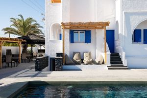 Bios Santorini, Vegan Boutique Hotel outdoor area pool at The Noverian Bios Santorini, Vegan Boutique Hotel in Santorini