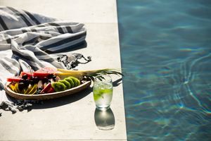 Bios Santorini, Vegan Boutique Hotel outdoor area pool at The Noverian Bios Santorini, Vegan Boutique Hotel in Santorini