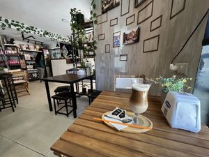 Very cozy place. Indoor and outdoor sitting  at Barbaro Café in Batumi