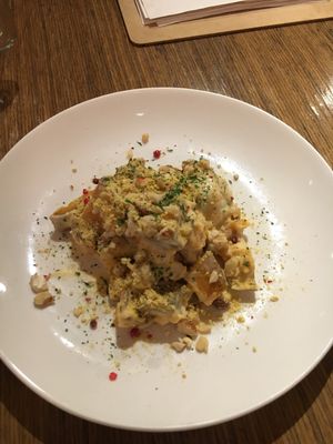 Sweet Potatoe Salad with Soy Cream at Bio Cafe in Tokyo