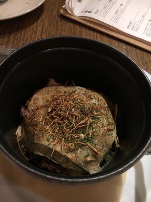 Mushroom & Vegtable Lasagne with Soy Meat at Bio Cafe in Tokyo