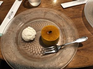 Pumpkin and tofu cake at Bio Cafe in Tokyo