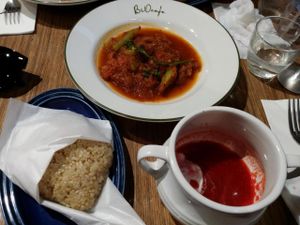 lunch set at Bio Cafe in Tokyo