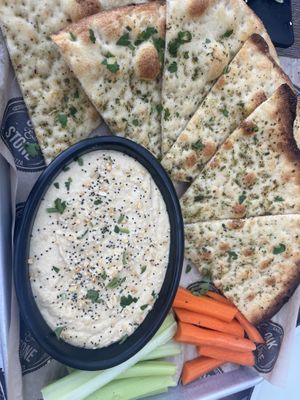 Citrus flatbread  at Oak & Stone in Venice