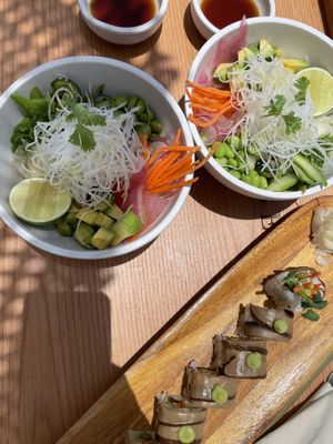Vegan poke bowl   at Be Beach in Dubai