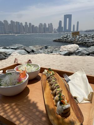 Vegan veg sushi   at Be Beach in Dubai