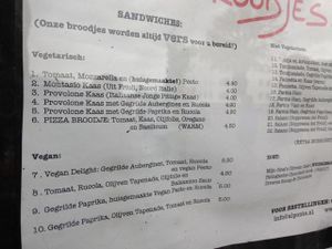 plenty of vegan dishes  at Al Ponte in Amsterdam