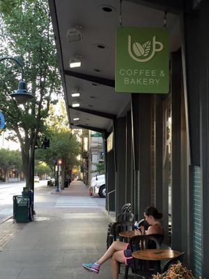 Downtown Traverse City  at Good Harbor Coffee and Bakery in Traverse City