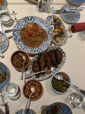Starters and mains   at Osmanly Restaurant in Cairo