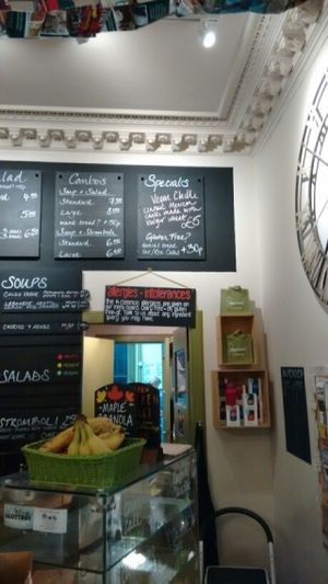 menu at Union Of Genius in Edinburgh