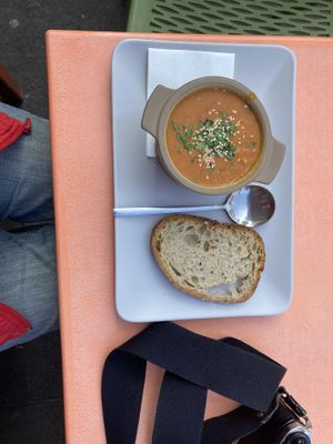 Small Bridal Soup with sourdough bread  at Union Of Genius in Edinburgh
