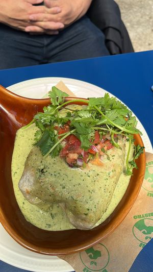 Vegan grilled wet burrito   at Bodhi Bistro in Corvallis