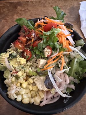 Delicious Veggie rice bowl made vegan  at Chōwa Bowl in Morro Bay