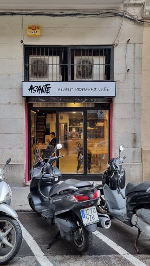 Our entrance at Asante in Barcelona