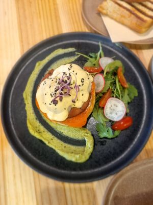 Egg Benedict at Asante in Barcelona