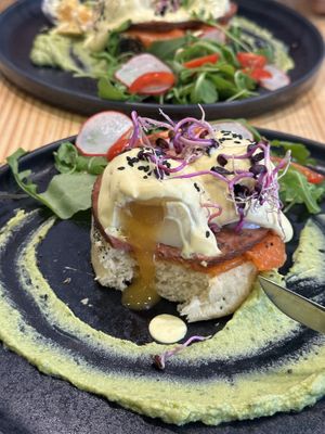 The vegan egg is insane!  at Asante in Barcelona