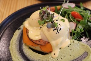 Eggs Benedict at Asante in Barcelona