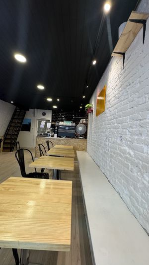 Inside seating,  at Asante in Barcelona