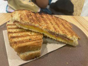 No-ham and cheese  at Asante in Barcelona