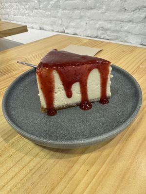 Strawberry cheesecake  at Asante in Barcelona