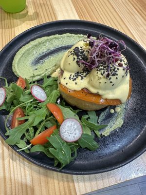 Eggs benedict  at Asante in Barcelona