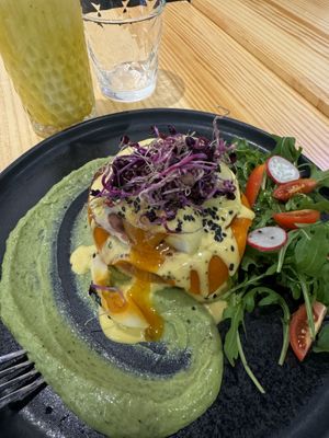 Eggs Benedictt  at Asante in Barcelona