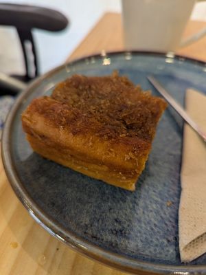 Coconut & caramel brioche at Asante in Barcelona