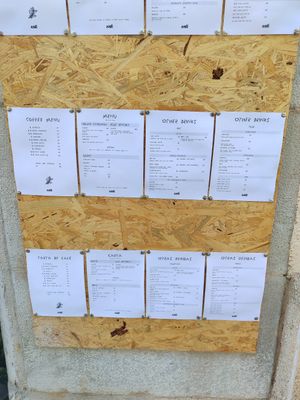 Menu at Asante in Barcelona