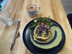 “Eggs Benedict” and dirty chai ❤️  at Asante in Barcelona