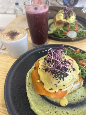 Eggs Benedictt  at Asante in Barcelona