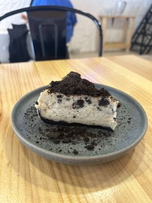 The oreo cheesecake is so creamy!  at Asante in Barcelona