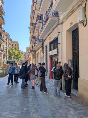 Outside Asante at 11:15 am on a Saturday at Asante in Barcelona