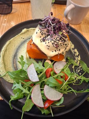 The vegan Egg, wow! at Asante in Barcelona