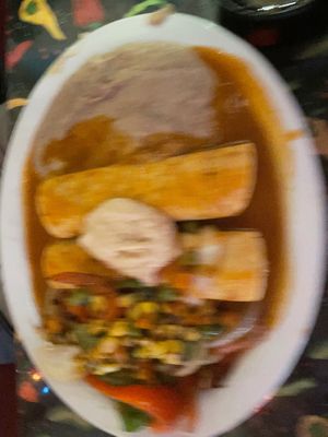 Vegan Enchiladas at Tequila Sunrise Mexican Grill in Oakland Park