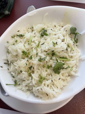 Rice with colander and herbs   at KAARVAN The Indian Kitchen in Tashkent
