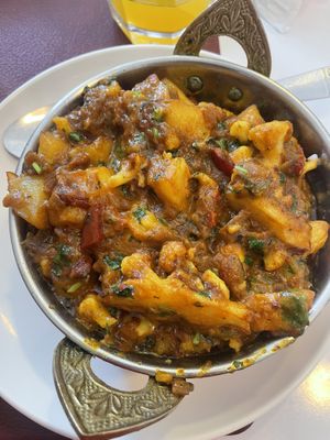 Aloh potatoes and cauliflower   at KAARVAN The Indian Kitchen in Tashkent