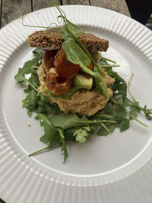 Panini mit Hummus  at Cafe Vin & Brød in Maribo