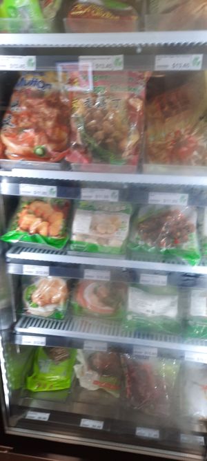 Vegan products at Chay Mart in Newtown