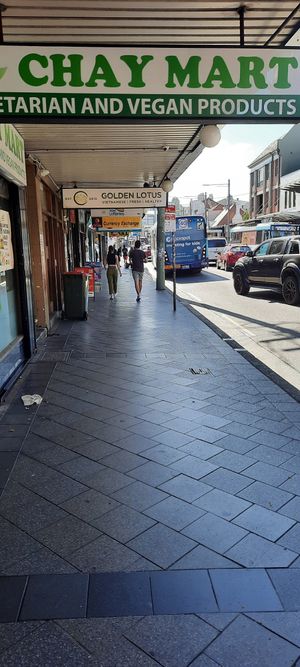 Signage outside at Chay Mart in Newtown