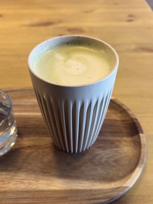 Matcha Latte  at Oat and Bean in Cardiff