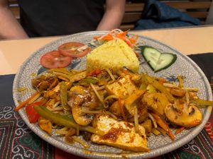 Lemongrass and chilli vegan stir-fry at The Hangout Vietnamese & More - Korte Houtstraat in The Hague